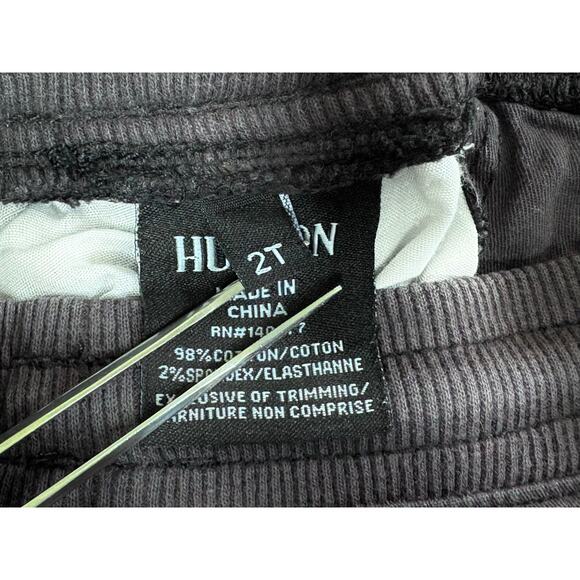 Hudson Drawstring Skater Stretch Black Shorts 2T Toddler Raw Hem Boys Punk Goth - Picture 5 of 6